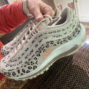 Cheetah nike air Max 97...worn three times. Great condition size 8.